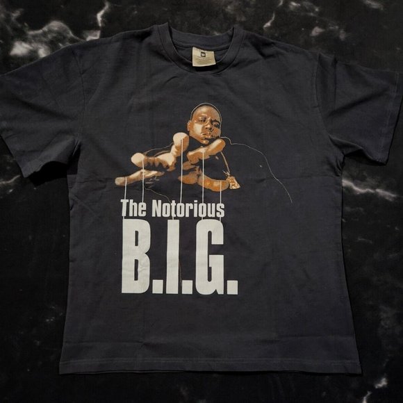 VINTAGE Winterland Biggie Smalls T-Shirt Tee Notorious B.I.G. Puppet Strings 90s - Picture 8 of 9